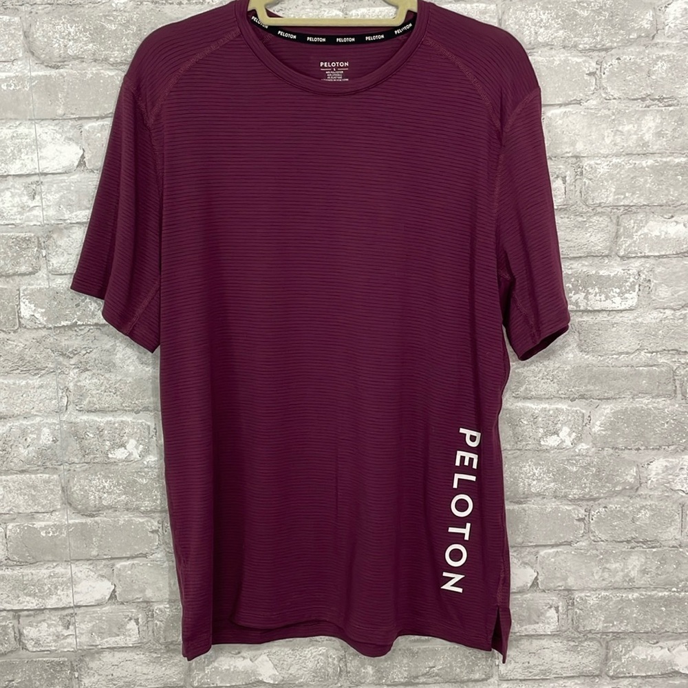 Peloton LOGO Striped Short Sleeve Tee